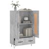 vidaXL Skř&iacute;ň highboard betonově &scaron;ed&aacute; 69,5x31x115 cm kompozitn&iacute; dřevo