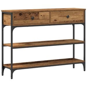 vidaXL Konzolov&yacute; stolek Star&eacute; dřevo 100 x 25 x 75 cm kompozitn&iacute; dřevo