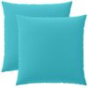 vidaXL Povlak na pol&scaron;t&aacute;ř 2 pcs HEERLEN Tyrkysov&aacute; 60 x 60 cm Polyester