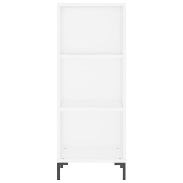 vidaXL Př&iacute;born&iacute;k b&iacute;l&yacute; 34,5 x 32,5 x 90 cm kompozitn&iacute; dřevo