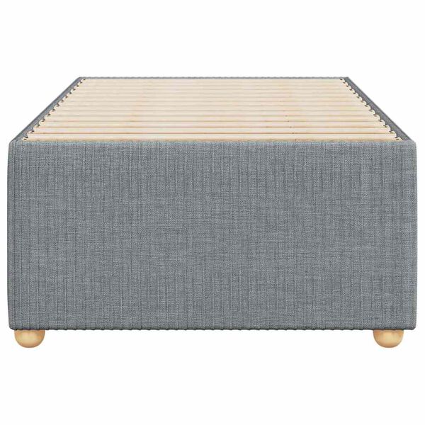 vidaXL R&aacute;m postele bez matrace světle &scaron;ed&aacute; 100 x 200 cm textil