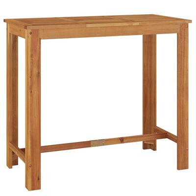 vidaXL Zahradní barový stůl 120 x 60 x 105 cm masivní akáciové dřevo