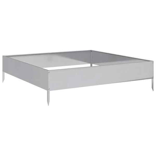 vidaXL Zahradn&iacute; vyv&yacute;&scaron;en&yacute; z&aacute;hon 100 x 100 x 26 cm pozinkovan&aacute; ocel