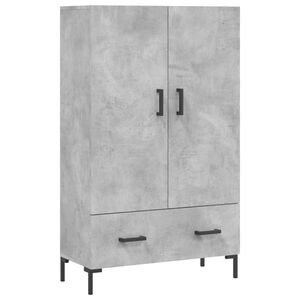 vidaXL Skř&iacute;ň highboard betonově &scaron;ed&aacute; 69,5x31x115 cm kompozitn&iacute; dřevo