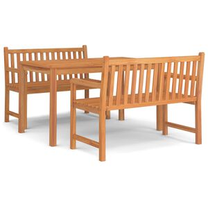 vidaXL 3d&iacute;ln&yacute; zahradn&iacute; j&iacute;deln&iacute; set masivn&iacute; teakov&eacute; dřevo