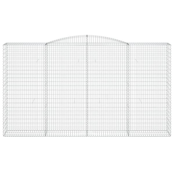 vidaXL Klenut&eacute; gabionov&eacute; ko&scaron;e 8 ks 400x50x220/240cm pozinkovan&eacute; železo