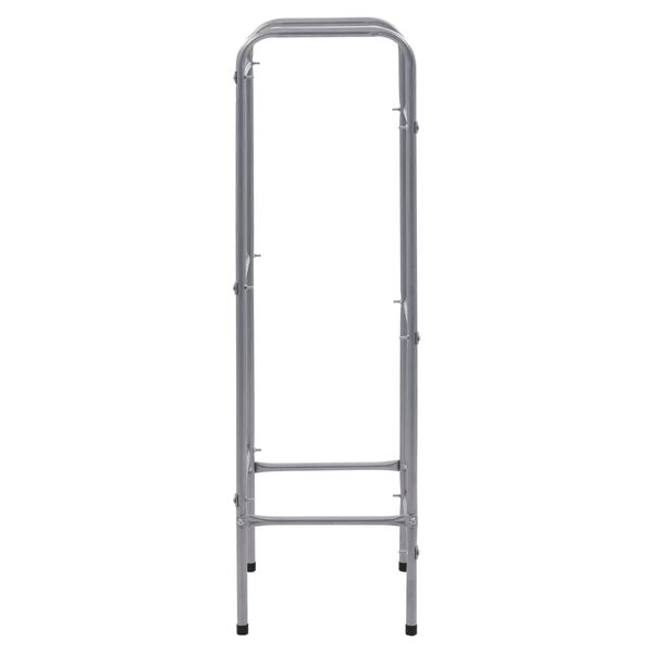 vidaXL Skladový regál na 3 přepravky stříbrný 50 x 33 x 116 cm ocel