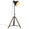 vidaXL Stojac&iacute; lampa 25 W čern&aacute; 75 x 75 x 90&ndash;150 cm E27
