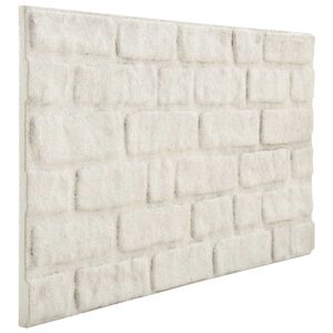 vidaXL N&aacute;stěnn&eacute; panely 10 ks 100 x 50 cm B&iacute;l&aacute; EPS pěna