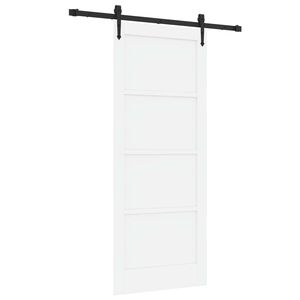 vidaXL Posuvn&eacute; dveře ORKDAL 83 x 202 cm Masivn&iacute; borovicov&eacute; dřevo B&iacute;l&aacute;