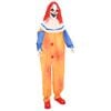vidaXL Stra&scaron;ideln&yacute; klaun na Halloween SPOOKA Žlut&aacute; a modr&aacute;