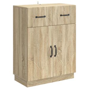 vidaXL Serv&iacute;rovac&iacute; skř&iacute;ň Dub sonoma 66 x 34,5 x 87 cm Kompozitn&iacute; dřevo