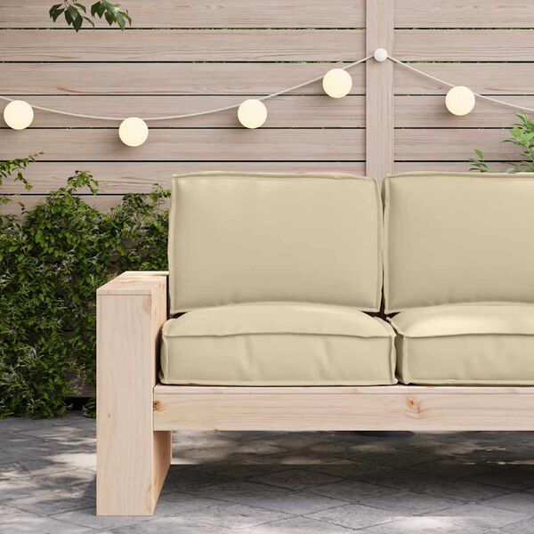 vidaXL Sada pol&scaron;t&aacute;řů na paletu 2 pcs B&eacute;žov&aacute; Oxford l&aacute;tka