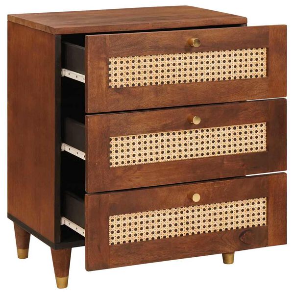 vidaXL Nočn&iacute; stolky se z&aacute;suvkou 50 x 33 x 62 cm Masivn&iacute; mangov&eacute; dřevo