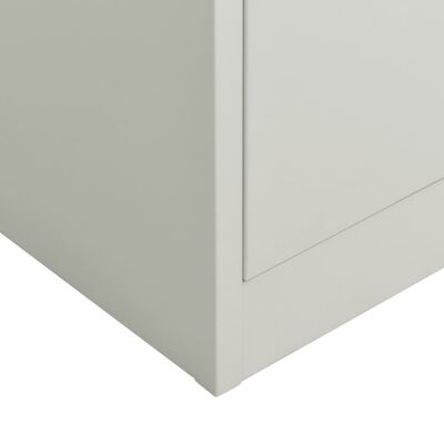 vidaXL Uzamykatelná skříň světle šedá 90 x 40 x 180 cm ocel