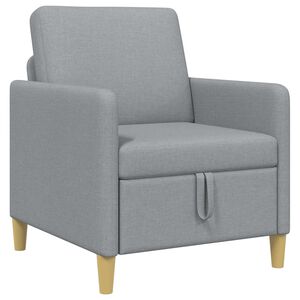 vidaXL Sofa s &uacute;ložn&yacute;m prostorem Světle &scaron;ed&aacute; 72 x 78 x 87 cm Polyester