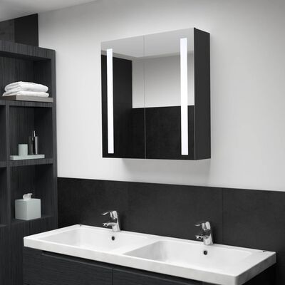 vidaXL LED koupelnová skříňka se zrcadlem 62 x 14 x 60 cm