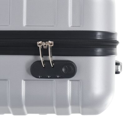 vidaXL Sada skořepinových kufrů na kolečkách 2 ks stříbrná ABS