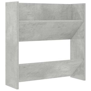 vidaXL N&aacute;stěnn&yacute; botn&iacute;k betonově &scaron;ed&yacute; 60 x 18 x 60 cm dřevotř&iacute;ska