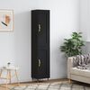 vidaXL Skř&iacute;ň highboard čern&aacute; 34,5 x 34 x 180 cm kompozitn&iacute; dřevo