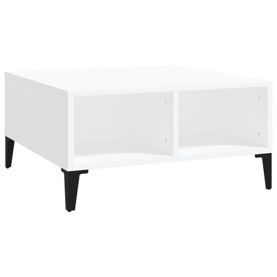 vidaXL Konferenční stolek bílý 60 x 60 x 30 cm dřevotříska