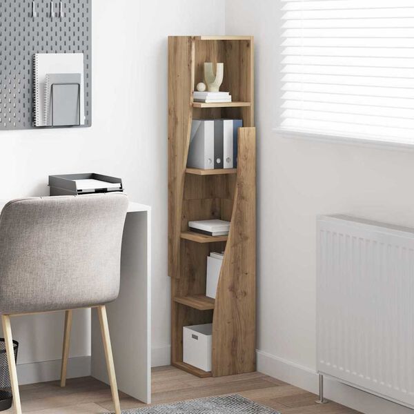 vidaXL Rohov&aacute; skř&iacute;ňka Artisanov&yacute; dub 27,5x27x140cm kompozitn&iacute; dřevo