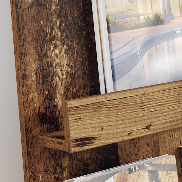 vidaXL Reg&aacute;l na časopisy Star&eacute; dřevo 51 x 11 x 102 cm kompozitn&iacute; dřevo