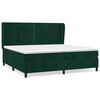 vidaXL Box spring postel s matrac&iacute; tmavě zelen&aacute; 200x200 cm samet
