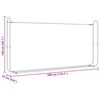 vidaXL Stojan na palivov&eacute; dřevo s krytem proti de&scaron;ti 300x25x150 cm
