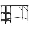 vidaXL Psac&iacute; stůl čern&yacute; 120 x 50 x 75 cm kov a kompozitn&iacute; dřevo