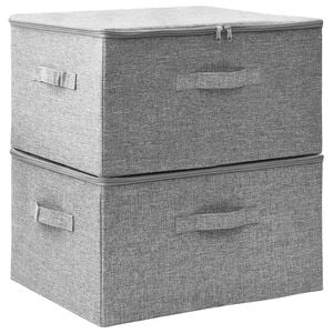 vidaXL &Uacute;ložn&eacute; boxy 2 ks textil 43 x 34 x 23 cm &scaron;ed&eacute;