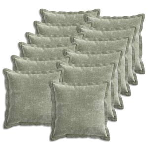 vidaXL Povlak na pol&scaron;t&aacute;ř 12 ks HOUTEN Zelen&aacute; 40 x 40 cm