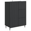 vidaXL Serv&iacute;rovac&iacute; skř&iacute;ň Čern&aacute; 66 x 34,5 x 91,5 cm Kompozitn&iacute; dřevo