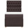 vidaXL Box spring postel s matrac&iacute; tmavě hněd&aacute; 80x200 cm textil