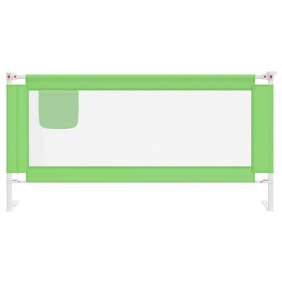 vidaXL Dětská zábrana k postýlce zelená 180 x 25 cm textil