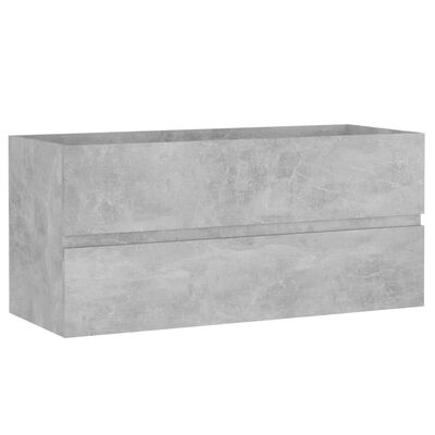 vidaXL Skříňka pod umyvadlo betonově šedá 100x38,5x45 cm dřevotříska