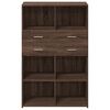 vidaXL Skř&iacute;ň highboard hněd&yacute; dub 80 x 42,5 x 124 cm kompozitn&iacute; dřevo