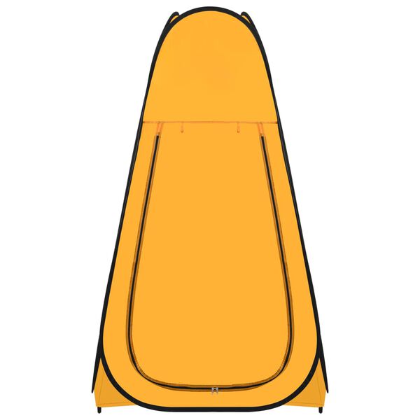 vidaXL Samorozkládací stan na sprchu žlutý