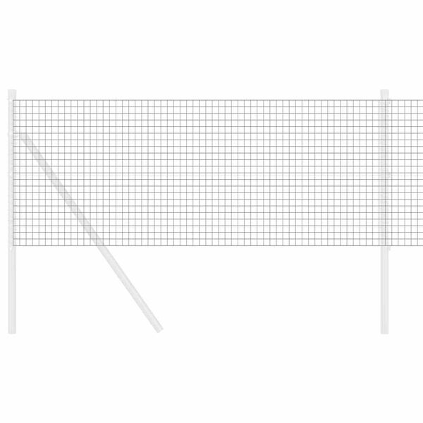 vidaXL Svařovaný drátěný plot Šedá 0,6 x 10 m Ocel