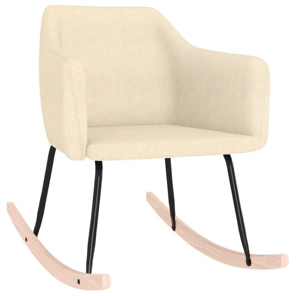 vidaXL Houpac&iacute; křeslo kr&eacute;mov&eacute; textil