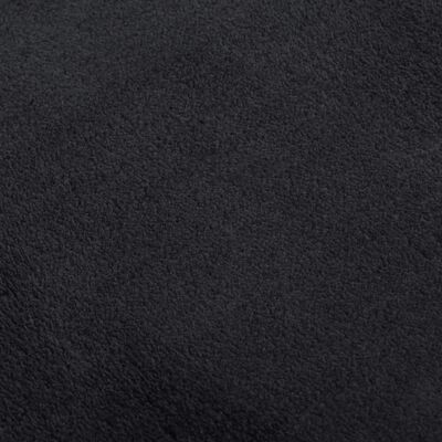 vidaXL Pratelný koberec hebký krátký vlas 80x150cm protiskluzový černý