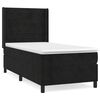 vidaXL Box spring postel s matrac&iacute; čern&aacute; 90x190 cm samet