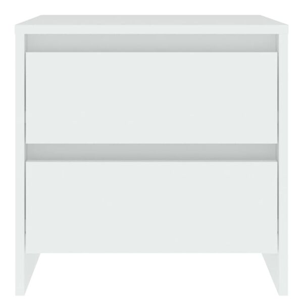 vidaXL Nočn&iacute; stolky 2 ks b&iacute;l&eacute; 45 x 34,5 x 44,5 cm kompozitn&iacute; dřevo