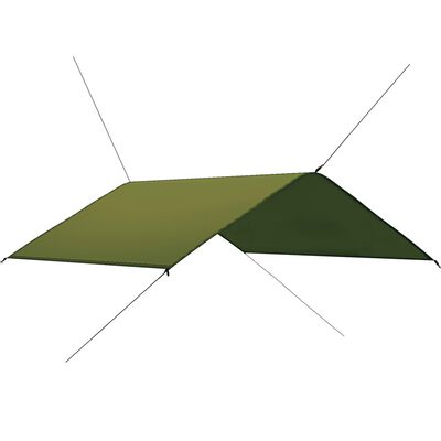 vidaXL Kempingová plachta 4 x 4 m zelená