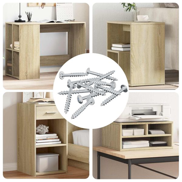 vidaXL &Scaron;roub 12 pcs Stř&iacute;brn&aacute; 9,8 x 35 mm Železo