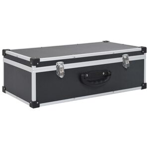 vidaXL Kufr na CD na 80 CD hlin&iacute;k ABS čern&yacute;