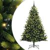 vidaXL Uměl&yacute; skl&aacute;dac&iacute; v&aacute;nočn&iacute; stromeček 300 LED Zelen&aacute; 240 cm PVC a PE