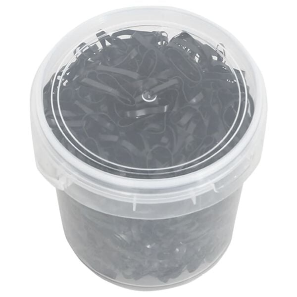 vidaXL Gumičky na hř&iacute;vu 1 500 ks čern&eacute; silikon