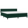 vidaXL Box spring postel s matrac&iacute; tmavě zelen&aacute; 200x210 cm samet