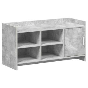 vidaXL Skř&iacute;ň na obuv Betonově &scaron;ed&aacute; 100 x 39,5 x 51 cm Kompozitn&iacute; dřevo